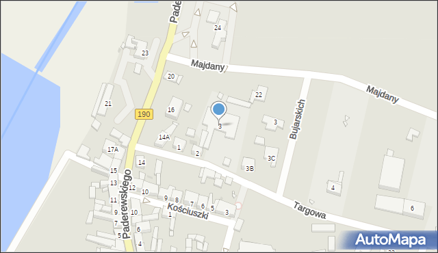 Kłecko, Targowa, 3, mapa Kłecko