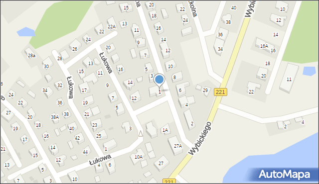 Kolbudy, Tartaczna, 1, mapa Kolbudy