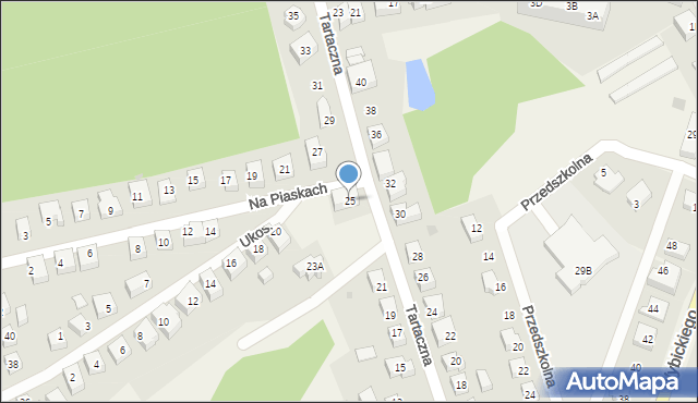 Kolbudy, Tartaczna, 25, mapa Kolbudy