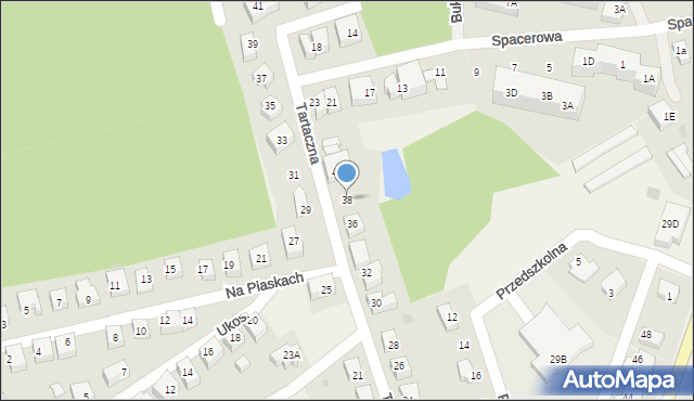 Kolbudy, Tartaczna, 38, mapa Kolbudy