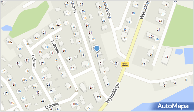 Kolbudy, Tartaczna, 8, mapa Kolbudy
