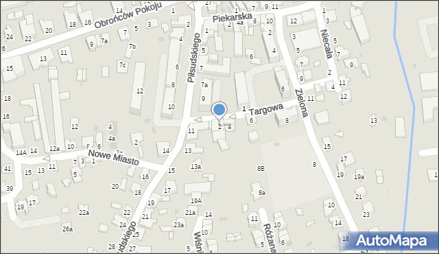 Kolbuszowa, Targowa, 2, mapa Kolbuszowa