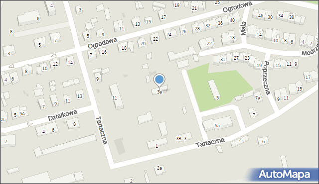 Koniecpol, Tartaczna, 3a, mapa Koniecpol