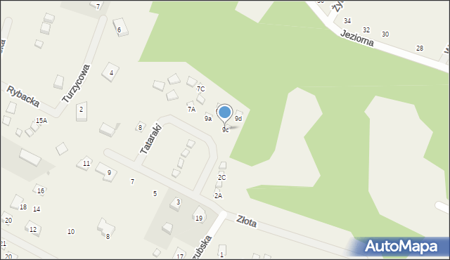 Kopalino, Tataraki, 9c, mapa Kopalino