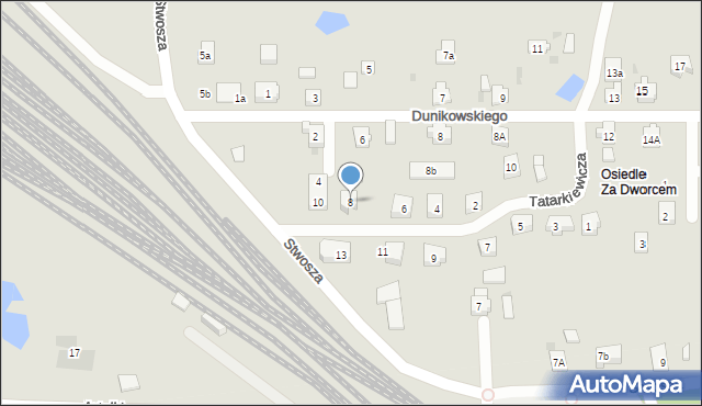 Kościerzyna, Tatarkiewicza Jakuba, 8, mapa Kościerzyna