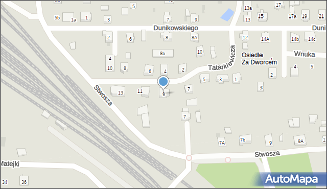 Kościerzyna, Tatarkiewicza Jakuba, 9, mapa Kościerzyna