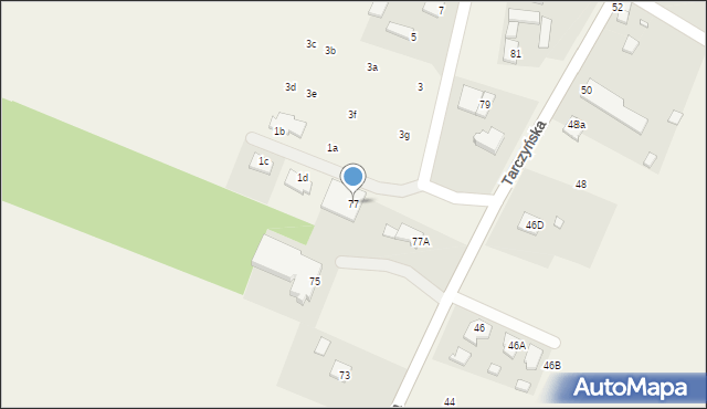 Kotorydz, Tarczyńska, 77, mapa Kotorydz
