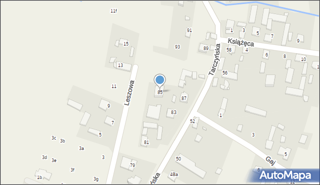 Kotorydz, Tarczyńska, 85, mapa Kotorydz