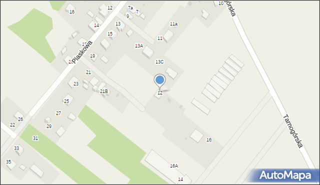 Koty, Tarnogórska, 12, mapa Koty