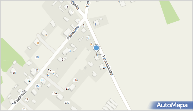 Koty, Tarnogórska, 8, mapa Koty