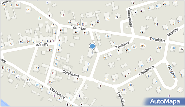 Krajenka, Targowa, 2, mapa Krajenka