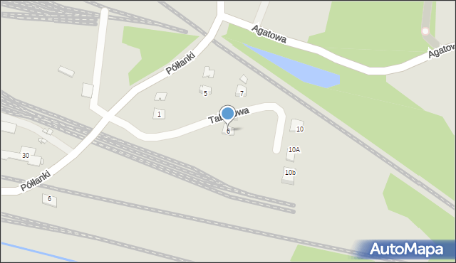 Kraków, Taborowa, 6, mapa Krakowa