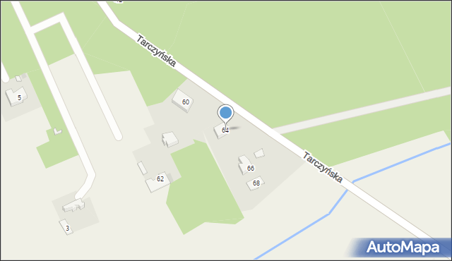 Krakowiany, Tarczyńska, 64, mapa Krakowiany