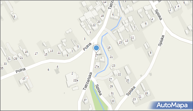 Krempachy, Tatrzańska, 17, mapa Krempachy