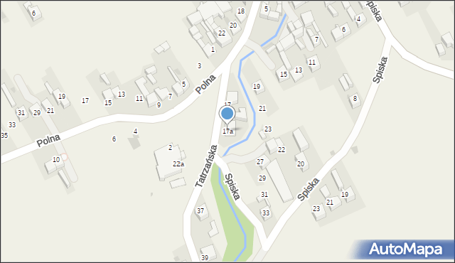Krempachy, Tatrzańska, 17a, mapa Krempachy
