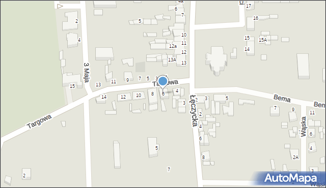 Krośniewice, Targowa, 6, mapa Krośniewice