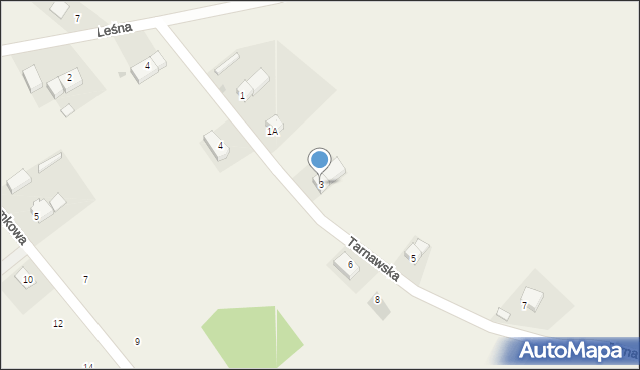 Kruków, Tarnawska, 3, mapa Kruków