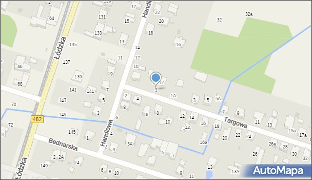 Ksawerów, Targowa, 1, mapa Ksawerów