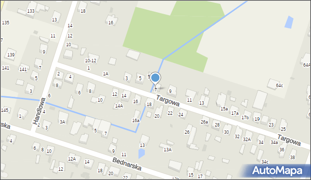 Ksawerów, Targowa, 7, mapa Ksawerów