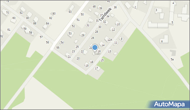 Kuźnica Głogowska, Tarnówek, 16A, mapa Kuźnica Głogowska