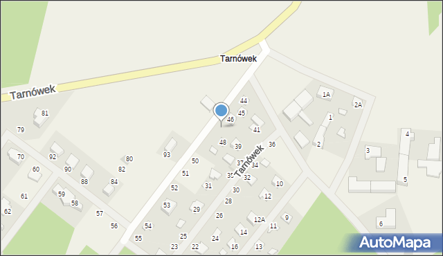 Kuźnica Głogowska, Tarnówek, 47, mapa Kuźnica Głogowska