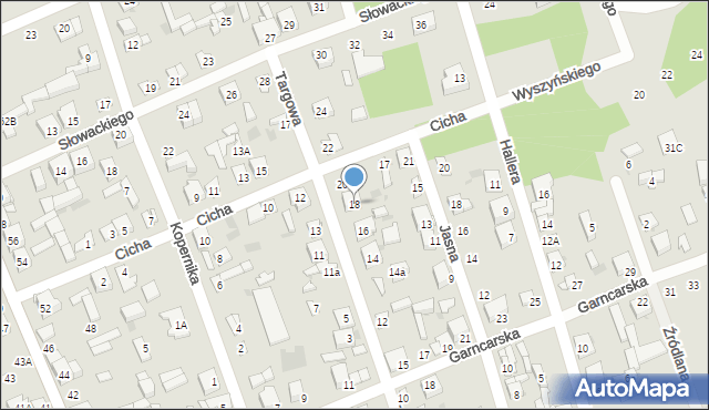 Łaskarzew, Targowa, 18, mapa Łaskarzew