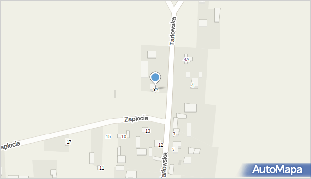 Lasocin, Tarłowska, 8A, mapa Lasocin