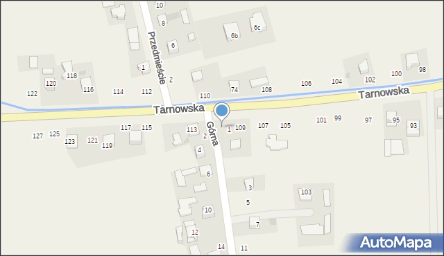 Łęg Tarnowski, Tarnowska, 111, mapa Łęg Tarnowski