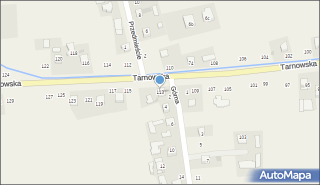 Łęg Tarnowski, Tarnowska, 113, mapa Łęg Tarnowski