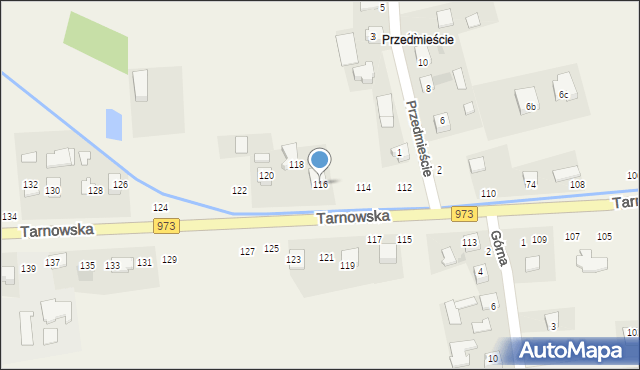 Łęg Tarnowski, Tarnowska, 116, mapa Łęg Tarnowski