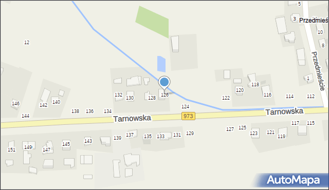 Łęg Tarnowski, Tarnowska, 126, mapa Łęg Tarnowski