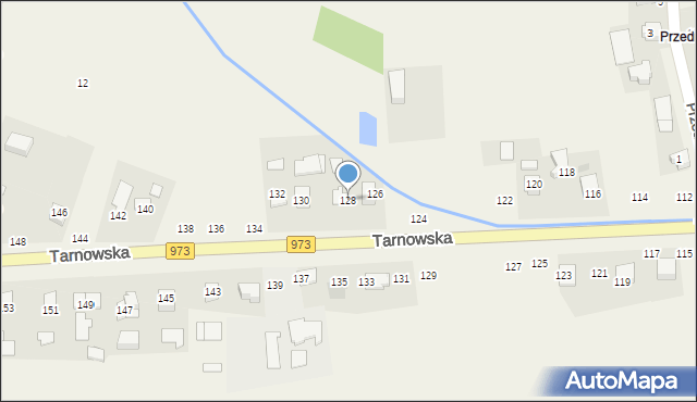 Łęg Tarnowski, Tarnowska, 128, mapa Łęg Tarnowski