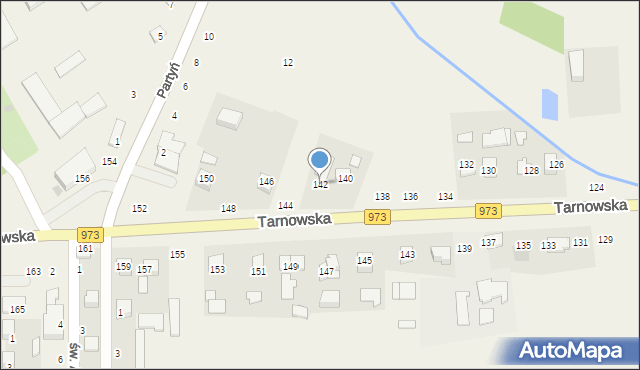 Łęg Tarnowski, Tarnowska, 142, mapa Łęg Tarnowski