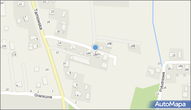 Łęg Tarnowski, Tarnowska, 14b, mapa Łęg Tarnowski