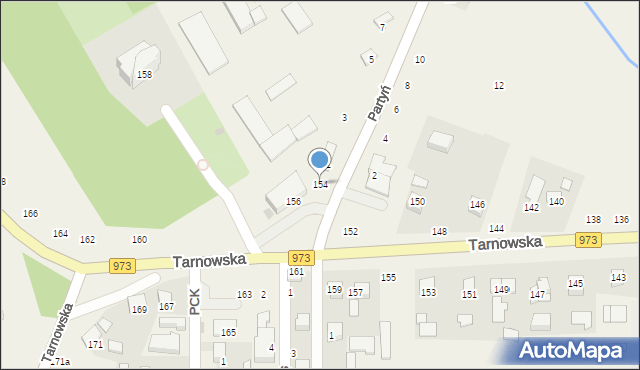 Łęg Tarnowski, Tarnowska, 154, mapa Łęg Tarnowski