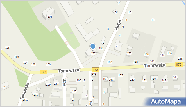 Łęg Tarnowski, Tarnowska, 156, mapa Łęg Tarnowski