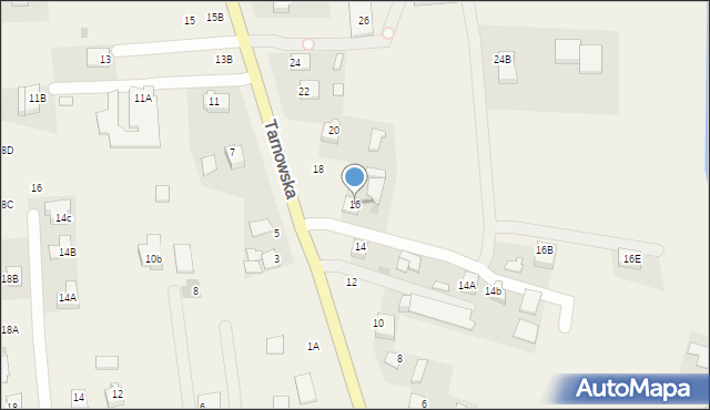 Łęg Tarnowski, Tarnowska, 16, mapa Łęg Tarnowski