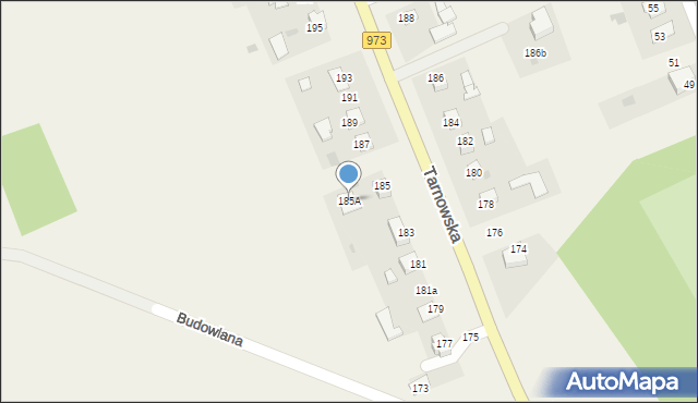 Łęg Tarnowski, Tarnowska, 185A, mapa Łęg Tarnowski