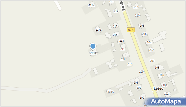 Łęg Tarnowski, Tarnowska, 213A, mapa Łęg Tarnowski