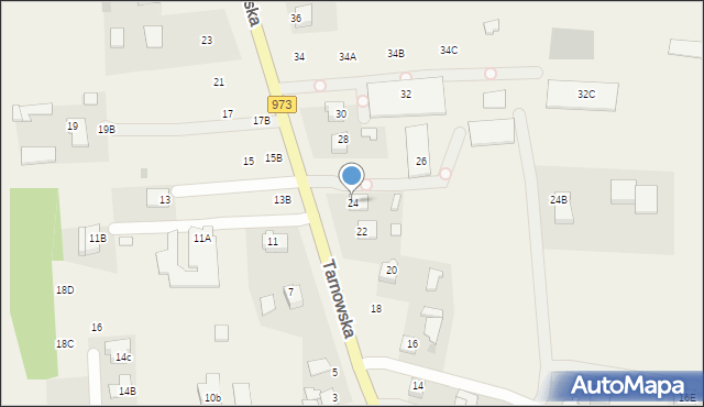 Łęg Tarnowski, Tarnowska, 24, mapa Łęg Tarnowski