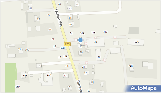 Łęg Tarnowski, Tarnowska, 30, mapa Łęg Tarnowski