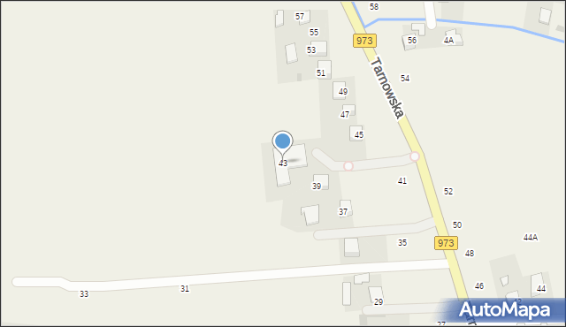 Łęg Tarnowski, Tarnowska, 43, mapa Łęg Tarnowski