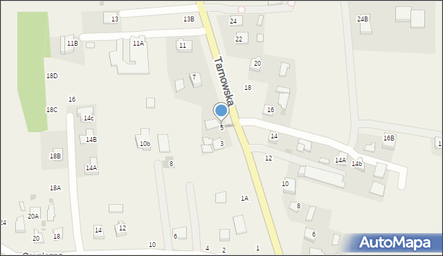 Łęg Tarnowski, Tarnowska, 5, mapa Łęg Tarnowski