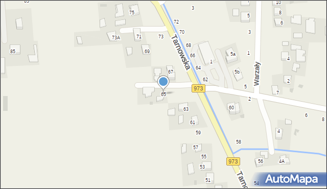 Łęg Tarnowski, Tarnowska, 65, mapa Łęg Tarnowski