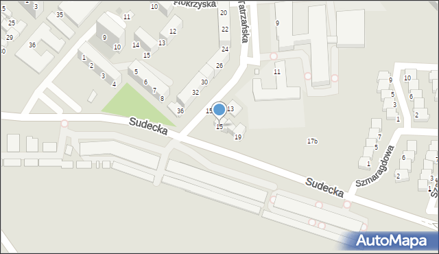 Legnica, Tatrzańska, 15, mapa Legnicy