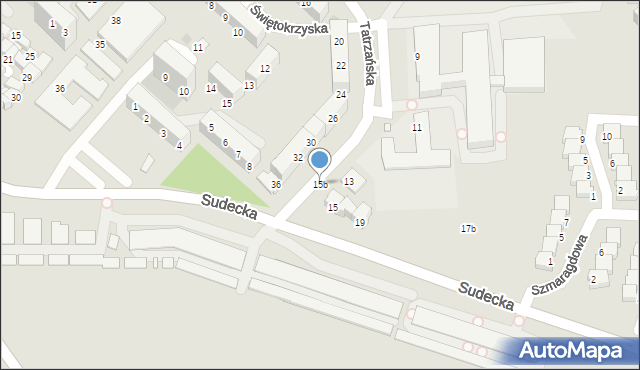 Legnica, Tatrzańska, 15b, mapa Legnicy