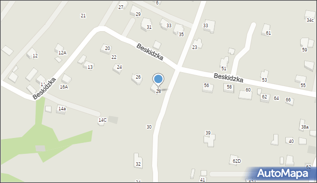 Limanowa, Tabora Wilhelma, 28, mapa Limanowa