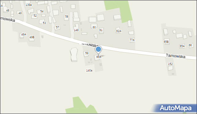 Lipiny, Tarnowska, 142, mapa Lipiny
