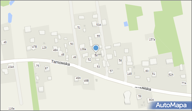 Lipiny, Tarnowska, 143, mapa Lipiny