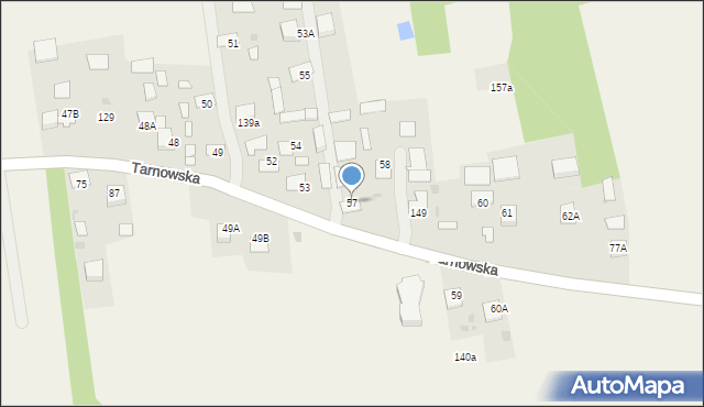 Lipiny, Tarnowska, 147, mapa Lipiny